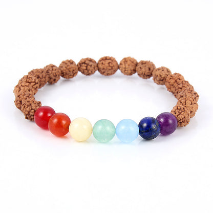 Chinese Style Seven Chakra Yoga Beaded Bracelet