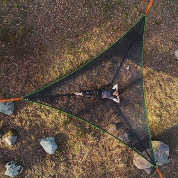 Three Point Design Portable Hammock Multi-functional Triangle Aerial Mat