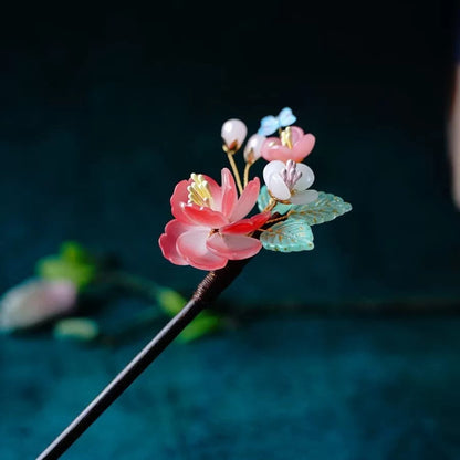 Simple and Stylish Women's Peach Blossom Style Tassel Hairpin-1