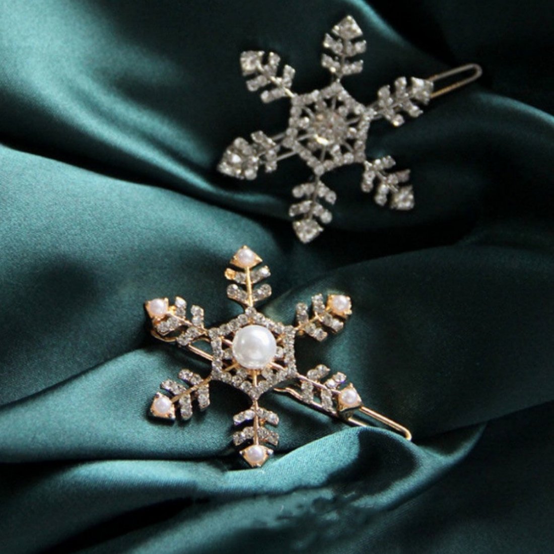 Diamond hairpin simple and versatile snowflake hairpin