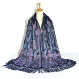 Retro Ethnic Xinjiang Cashew Print Tassel Scarf