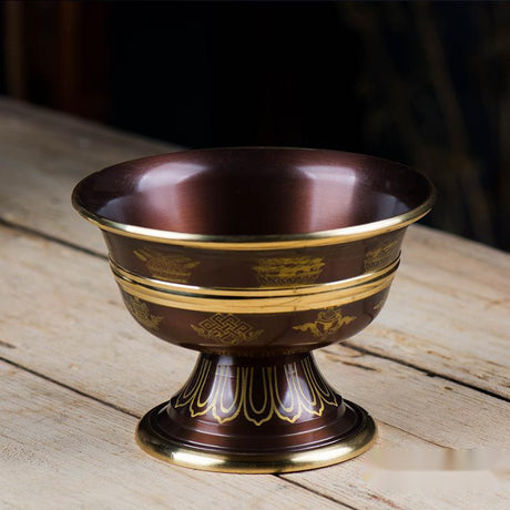Indien Kupfergott des Wohlstands Wasserversorgung für Buddha Cup