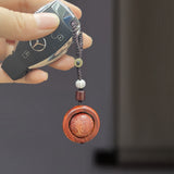 Couple Lucky Rosewood Ring Luminous Keychain-10