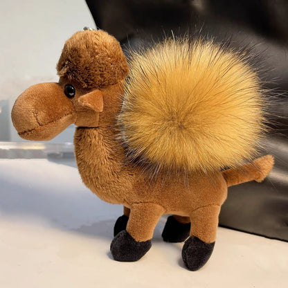 Fur Ball Camel Doll Pendant Keychain