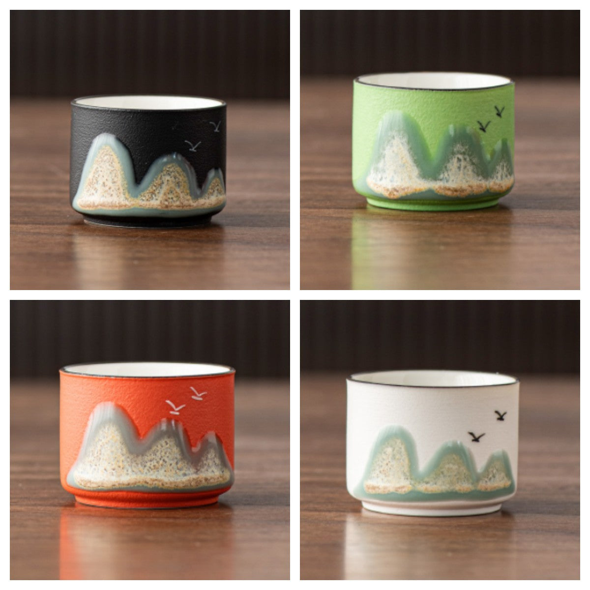 Hand-painted Ceramic Cup Thousand-li Landscape Creative Gift Tea Set Tea Cup