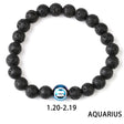 Constellations Couple Natural Lava Stone Bracelet-2