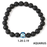 Constellations Couple Natural Lava Stone Bracelet-2