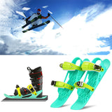 Mini Ski Skates Portable Short Skiboard Adjustable Skates Shoes for Snow