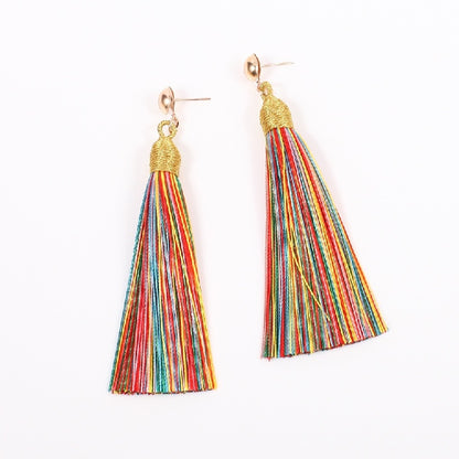 Chinese Ethnic Style Retro Tassel Earrings