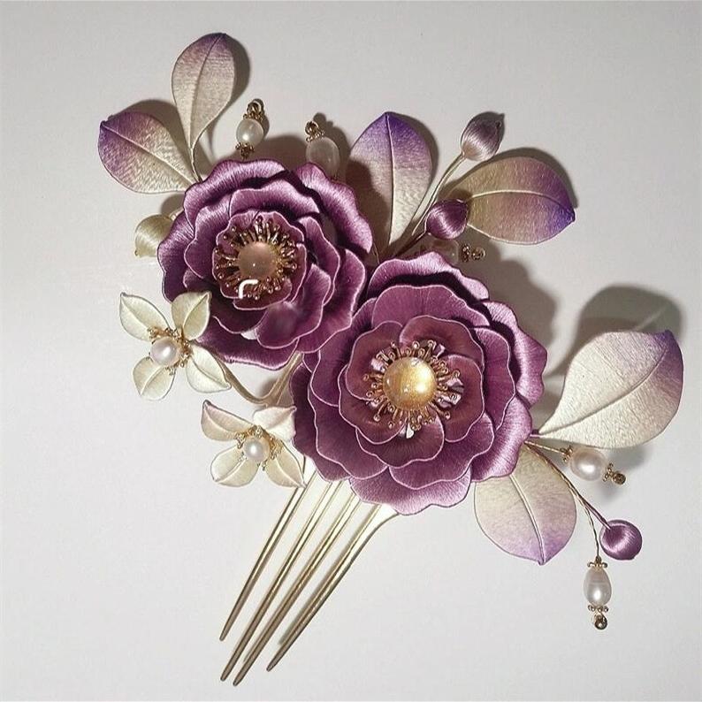 Women's Fashion Simple Peony Flower Styling Hairpin