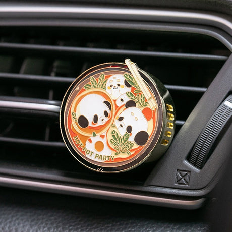 Panda Hot Pot Car Fragrance Outlet Perfume Decoration-1