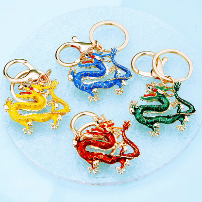 Lucky Chinese Dragon Shape Car Keychain