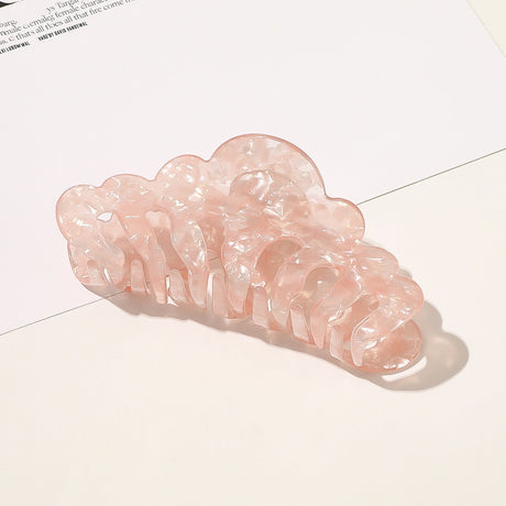 Kleine Marmor -Pferdeschwanz Haarkarte Acrylplatte Haarclip Haarzubehör