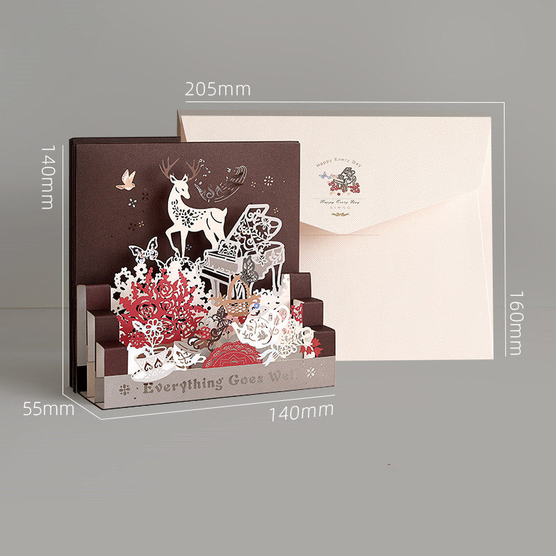 Handmade Folding Greeting Cards Exquisite And Fashionable