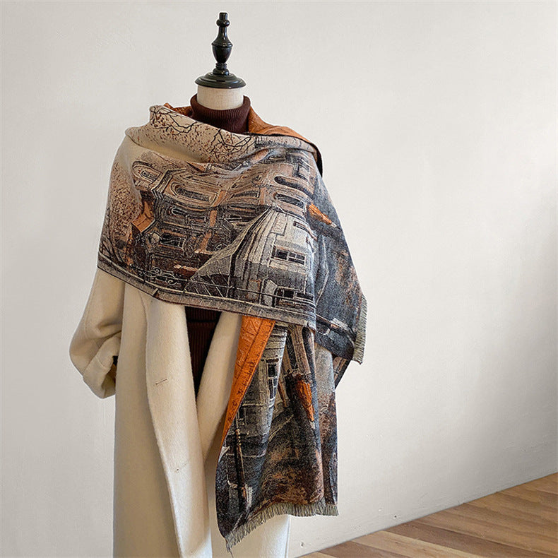 Ethnic Style Scarf – Winter Warm