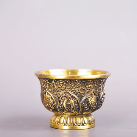Volle Messing geprägt acht Schätze, die Water Bowl Copper Ware Ornamente anbieten