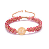 Constellations Handwoven Natural Agate Bracelet