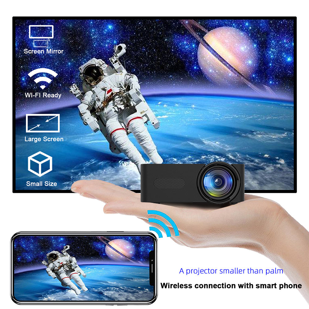 Home Portable Mini Projector HD Wireless Phone Projection