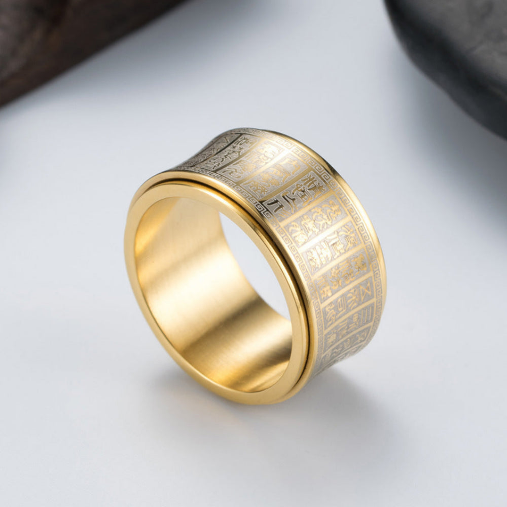 Domineering Chinese style men's ring