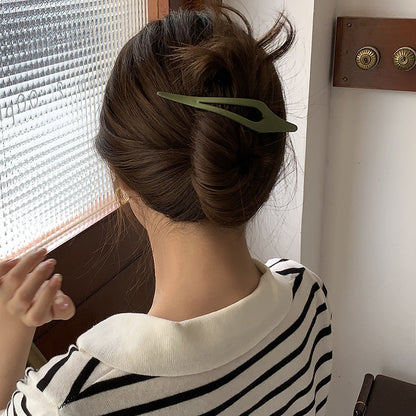 Simple Frosted Duckbill Clip Female Hairpin