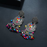 Retro Palace Style Round Earrings Women Earrings