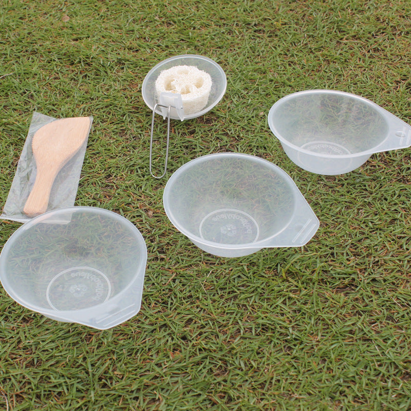 Outdoor Portable Cookware Camping Picnic Cooking Pan Pot Bowl Set for 2-3 Person