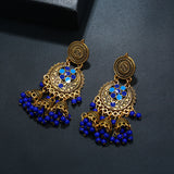Retro Palace Style Round Earrings Women Earrings