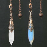 Natural Diamond Crystal Column Pendant