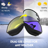 Magnet Myopia Night Vision Ski Goggles