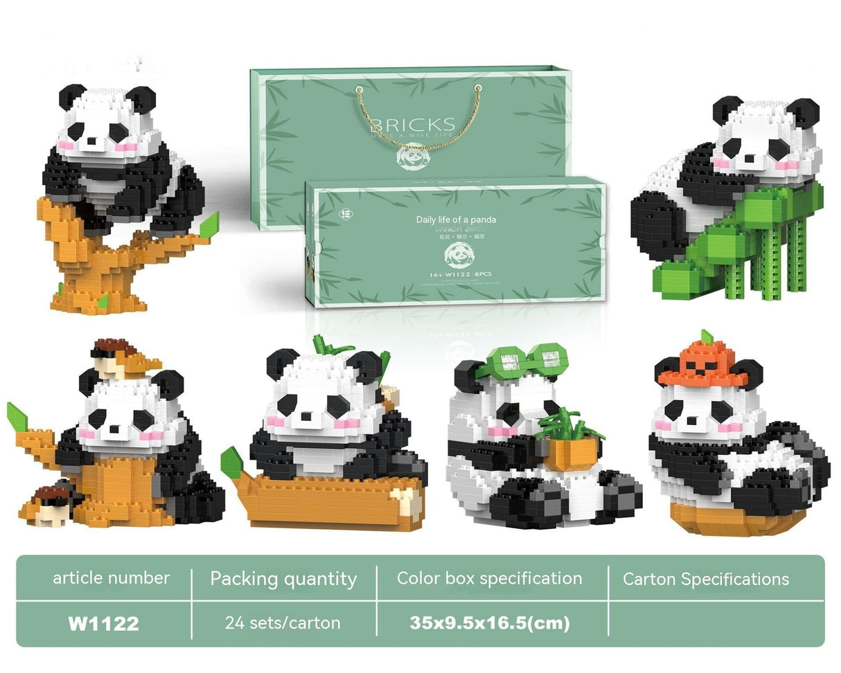 Giant Panda National Treasure Building Blocks Toys-8