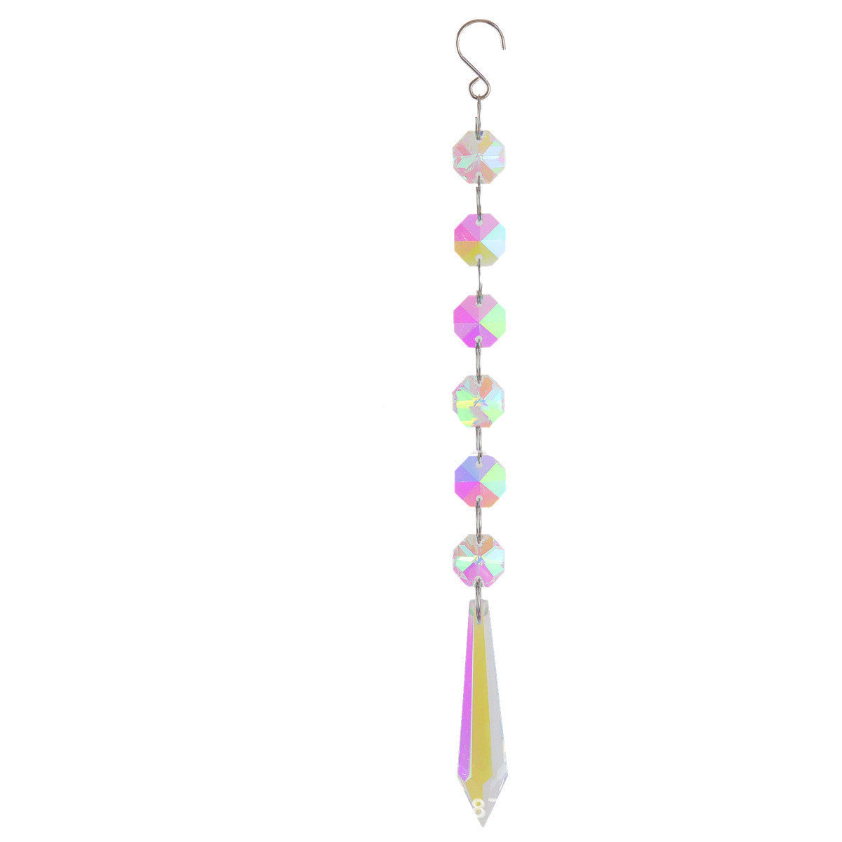Artificial Crystal Octagon Bead Pendant