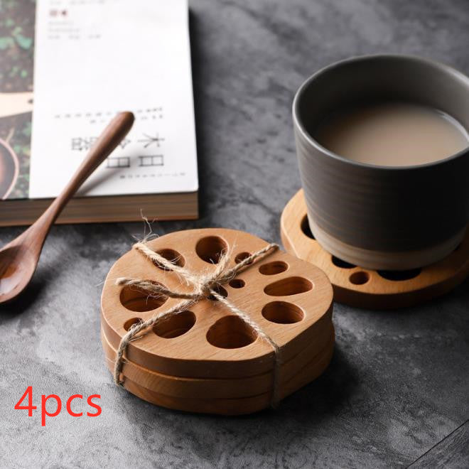 Heat insulation pad anti-scald pad wooden cup