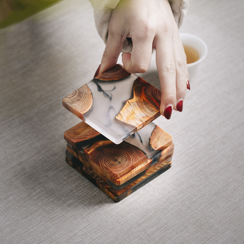 Handmade Pine Resin Tea Coasters