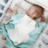 Explosive Bunny Ears Blanket Stereo Bunny Blanket Children's Knitted Cover Blanket