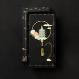 Chinese Style Metal Bookmark Fan-shaped Brass Bookmark Exquisite