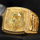 Ethnischer Stil Chinesischer Zodiac Tiger Ring