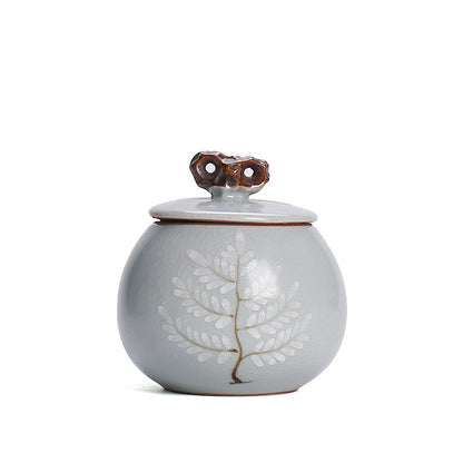 Portable Storage Sealed Ceramic Tea Caddy