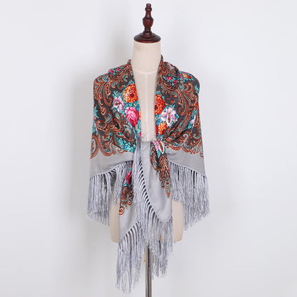 Women's Ethnic Style Oversized Square Scarf