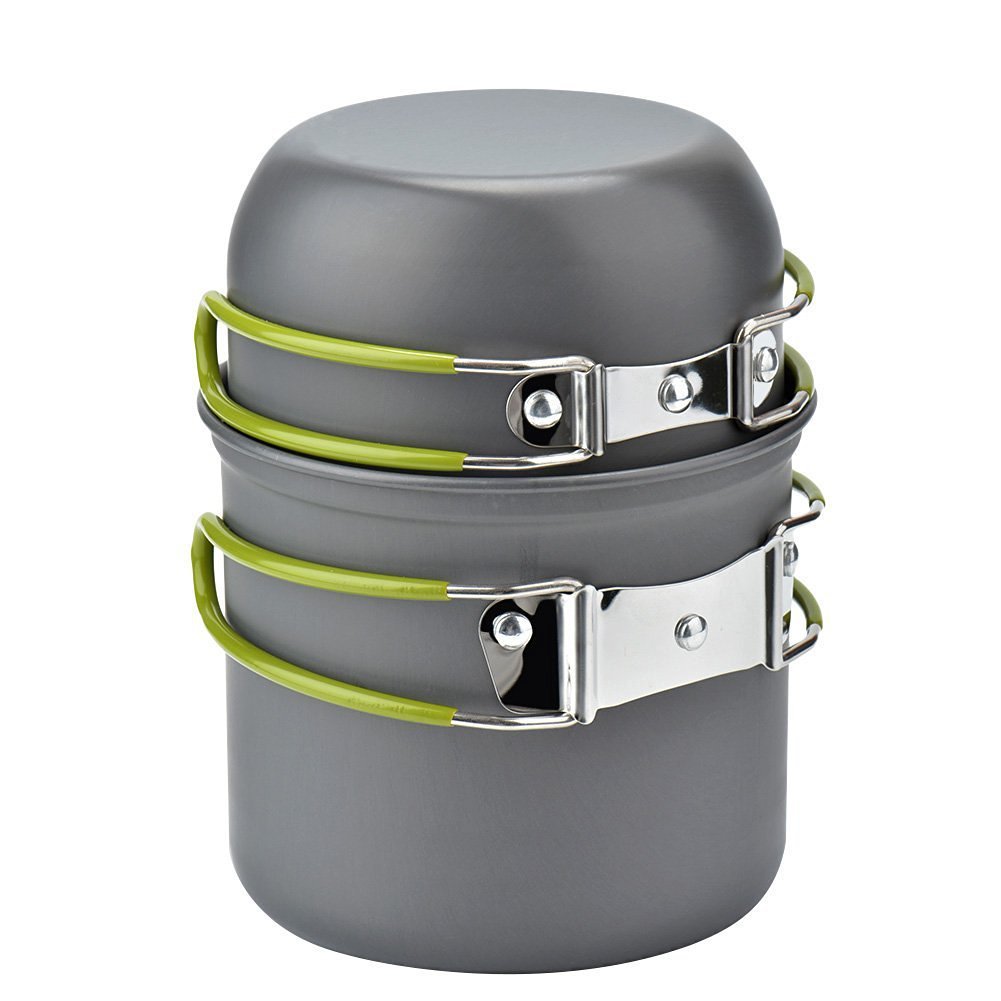 Outdoor Camping Cookware Kit Travel Tableware Picnic BBQ Equipment