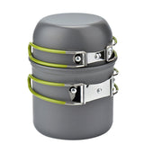 Outdoor Camping Cookware Kit Travel Tableware Picnic BBQ Equipment