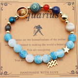 Zodiac Bracelet with Natural Agate & Shoushan Stone 12 Constellations-26
