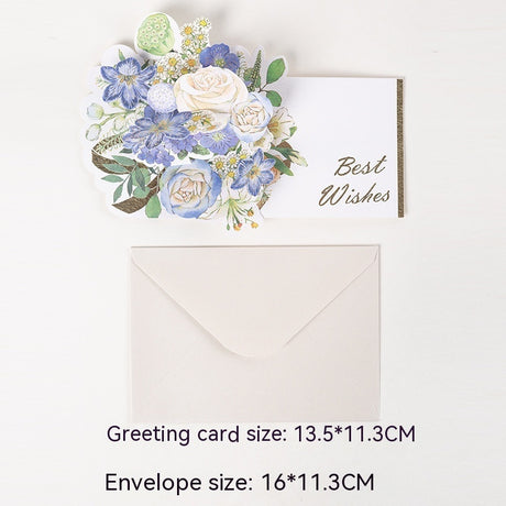 Creative Flower Teacher's Day Stereoscopic Greeting Cards Blessing Card