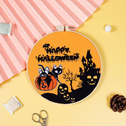 Halloween Decoration Gift Handmade Embroidery Material Kit-8