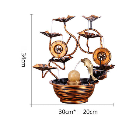 Reines Kupferwasser -Ornamente Feng Shui Wheal Wealth Brunnen