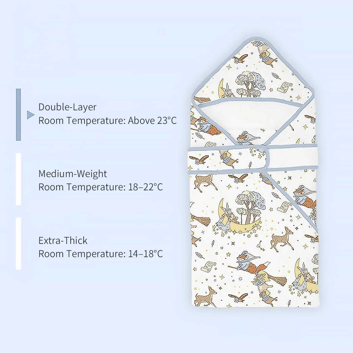 Newborn Swaddle Blanket Cotton Baby Wrap All Season-6