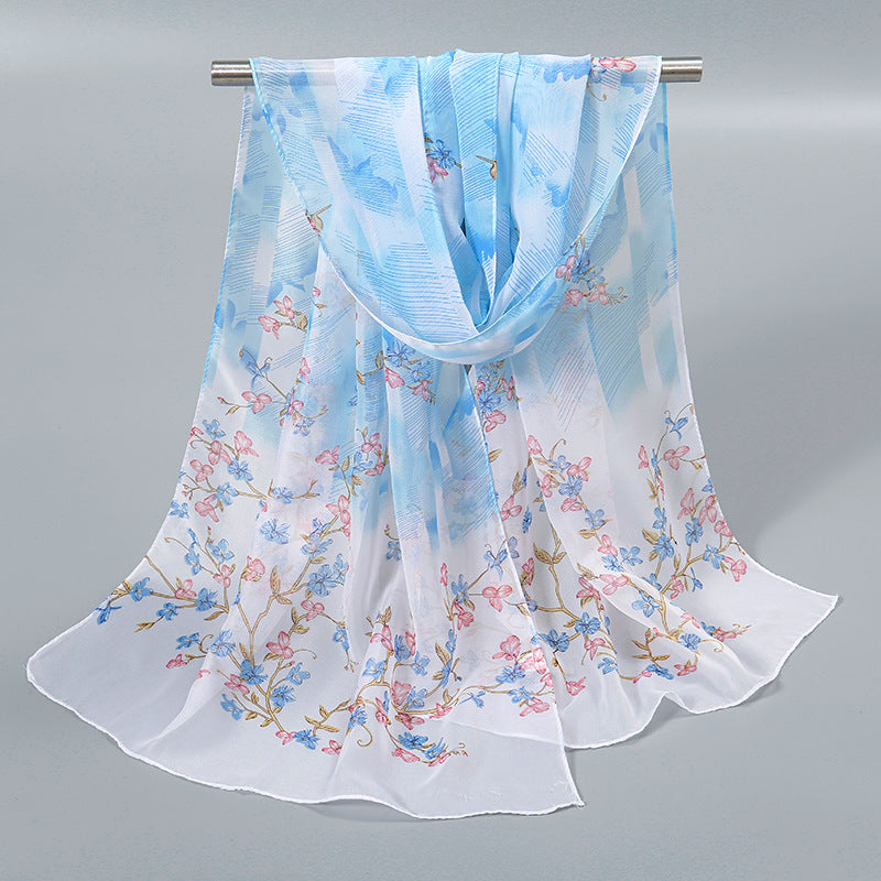 Kleiner Chiffon kleiner Seidenschalschal für Frauen