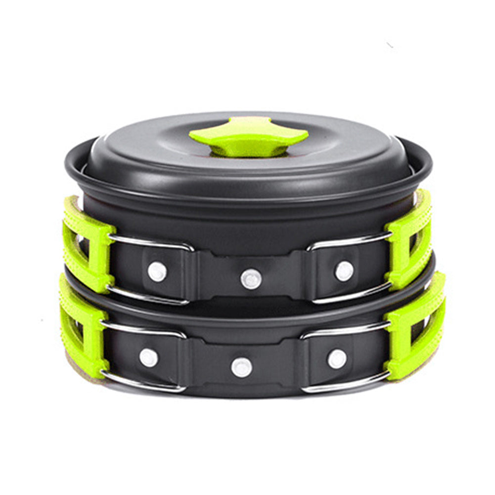 Outdoor Camping Cookware Kit Travel Tableware Picnic BBQ Equipment