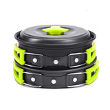 Outdoor Camping Cookware Kit Travel Tableware Picnic BBQ Equipment
