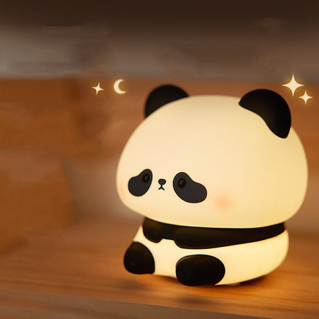 Children's Bedroom Decoration Cartoon Panda Silicone Night Lights-4