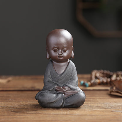 Yixing Clay Small Monk Zen Home Chinese Style Decoration Living Room